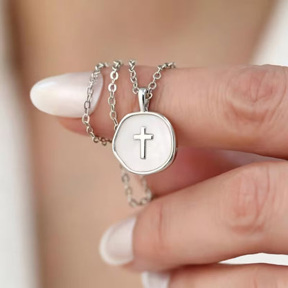 Enamel Cross Necklace