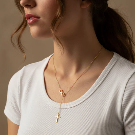 Infinity Cross Necklace