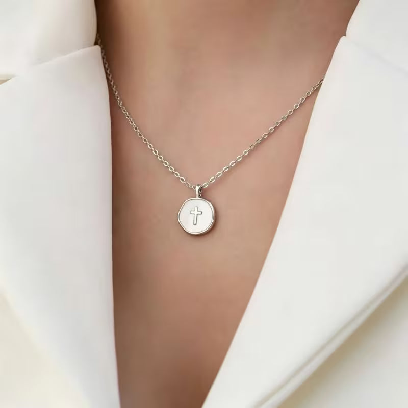 Enamel Cross Necklace